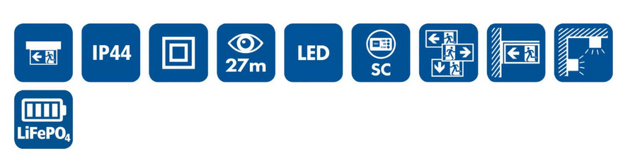 Евакуационен LED осветител K3