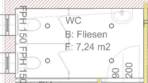 Sanitärräume-Plan