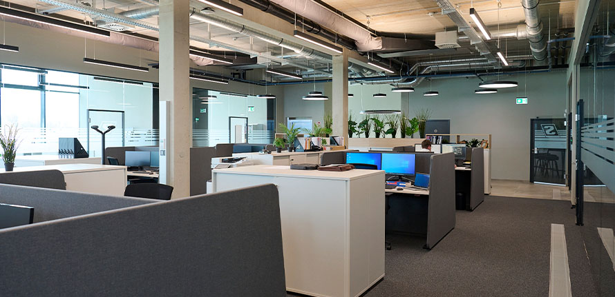Lighting solutions for VDU workstations in open-plan offices