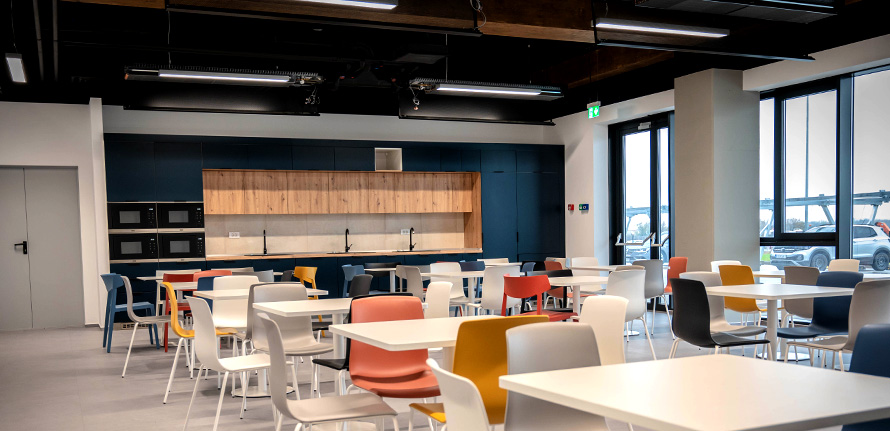 Lighting solutions from Schrack Technik for social rooms & kitchenettes
